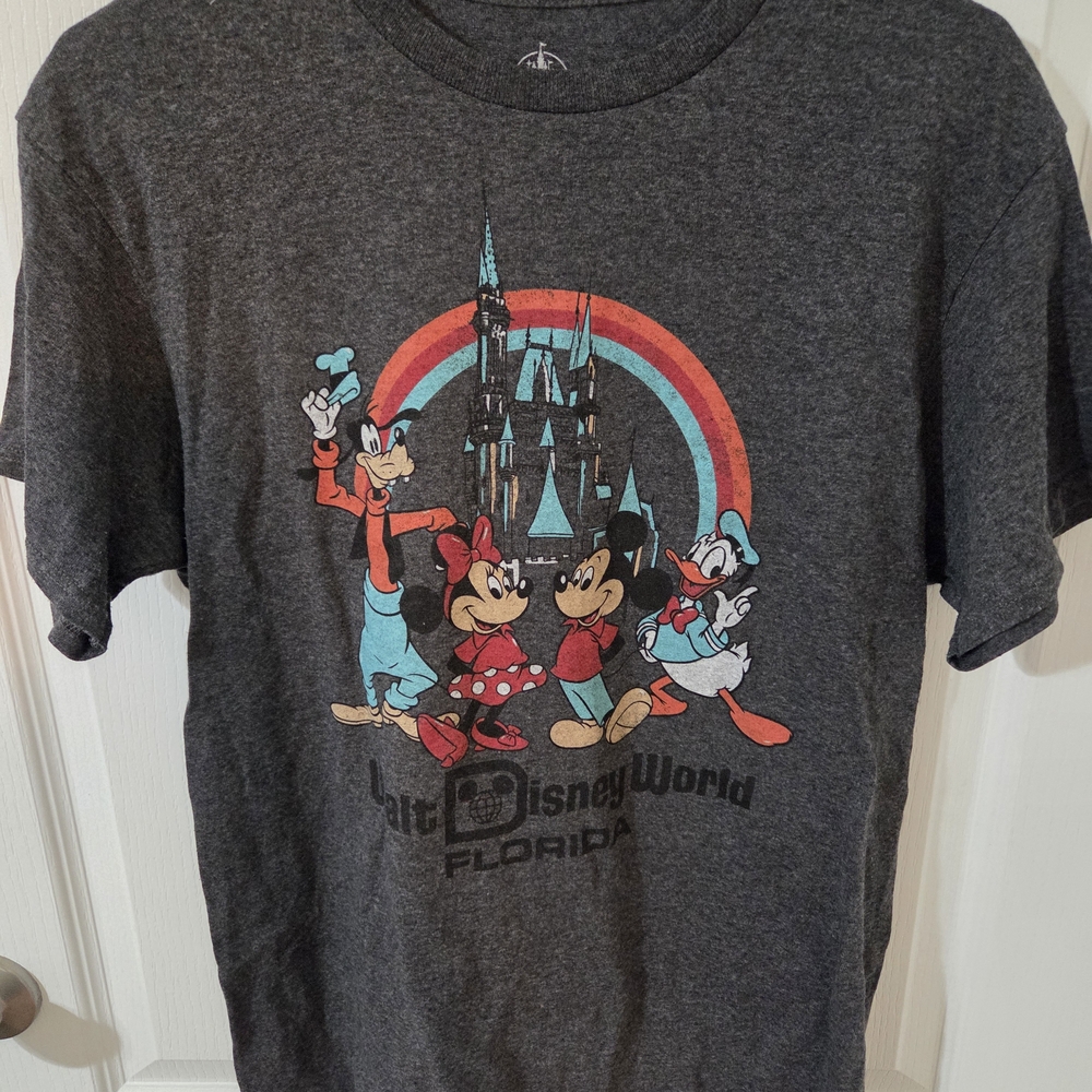 Disney Kids Charcoal T-Shirt with Characters